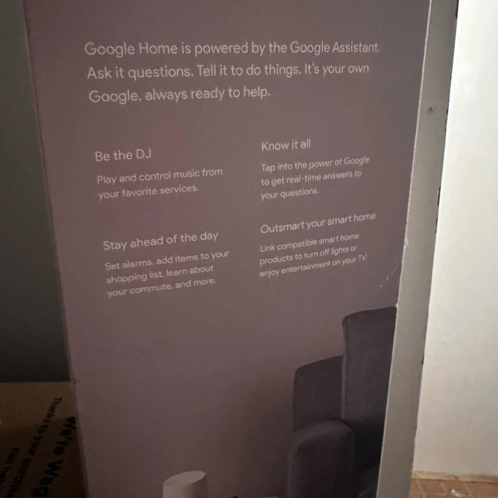 Google Home brand new in the box